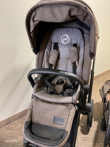 В хорошем состоянии детская коляска Cybex Priam Lux и комплект прогулочных колясок (фото #4)