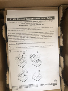 Tšekiprinter CognitiveTPG A798II UUS! (2 foto / 2)