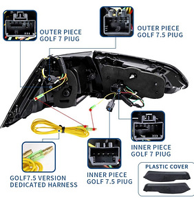 VLAND Tumedad, Täis LED Tagatuled, Golf 7 Ja 7.5 (4 foto / 4)