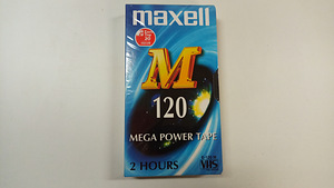 VHS видеокассеты Maxell M120, новые