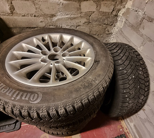 BMW E39 Style 48 veljed & 225/55/R16 Continental talverehvid (1 foto / 3)