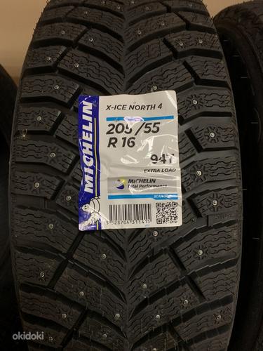 205 / 55R16 Michelin X-Ice North 4 новые шипованные шины (фото #1)
