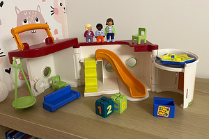 PLAYMOBIL 1.2.3 Kaasaskantav lasteaed lastele mänguasi (1 foto / 2)