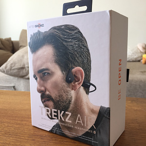 Bone Conduction Headphones Aftershokz Trez Air Gray, used (2 foto / 3)