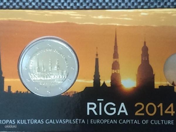 Латвия 2 евро 2014 год, BU (фото #1)