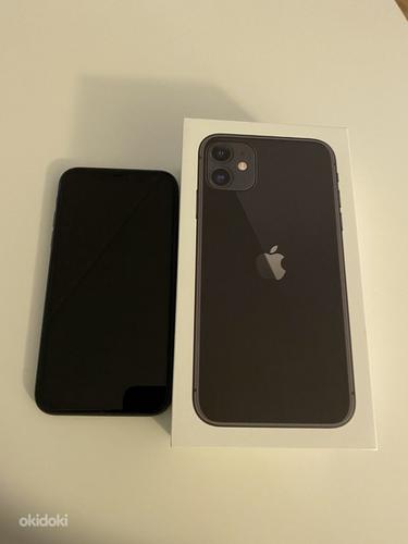 iPhone 11 Black 128GB + множество чехлов и защитных стекол (фото #3)