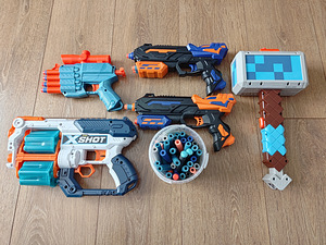 Lastepüstolite komplekt Nerf ja muud (1 foto / 3)