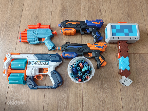 Lastepüstolite komplekt Nerf ja muud