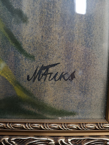 Eesti kunst. Margareta Fuks, akvarell, signatuuriga (2 foto / 2)