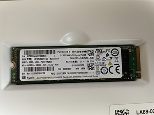 SSD m2 NVME 256 GB (1 foto / 1)