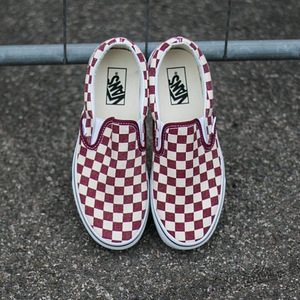 VANS CLASSIC SLIP-ON (CHECKERBOARD) RED
