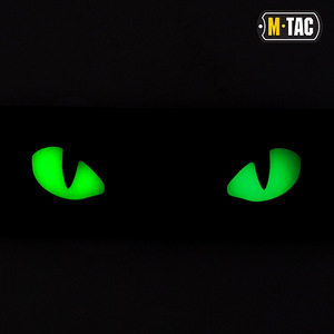 Velcro märk "Cat Eyes 3D", must (1 foto / 2)