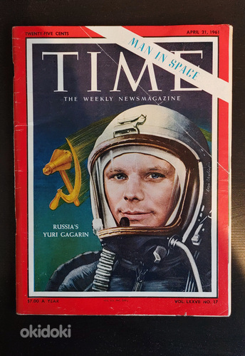 Ajakiri Time 21 aprill 1961 Juri Gagarin (foto #1)