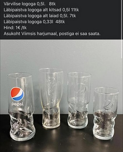 Klaasid logoga 0,5L (3 foto / 3)