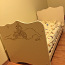 Кровать 140х70, детская кроватка + матрас + подушка + одеяло (фото #2)