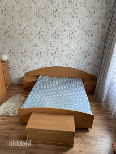 Спальный гарнитур, кровать, 2 тумбочки, матрас 1600х2000 (фото #2)