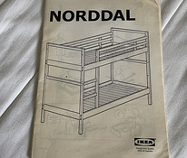 Детская двухъярусная кровать ikea Norddal