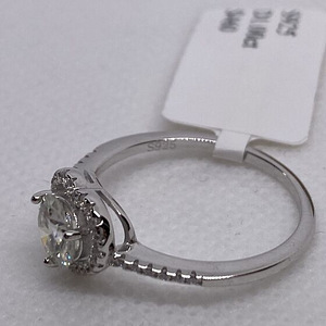 Uus 1.00ct Sõrmus teemant-Moissanite Hõbesõrmus (3 foto / 4)