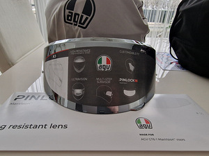 Visor AGV K3 iridium silver + pinlock lens . Uued (3 foto / 3)