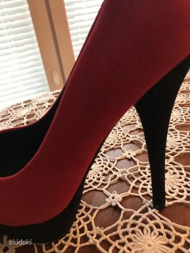 Naiste sametised puna-mustad kingad, nr 38 (foto #3)