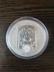 1 unts 999 hõbe Lõuna-Korea Chiwoo Cheongwan 2017 (2 foto / 3)