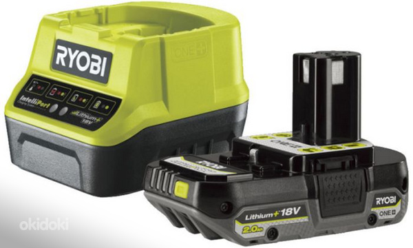 Garantiiga UUS AKU JA LAADIJA RYOBI 2ah 18 V