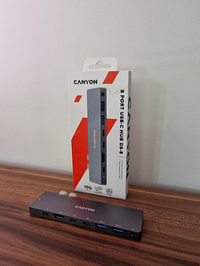 Canyon DS-8 USB-C dock Macbookidele (1 foto / 3)