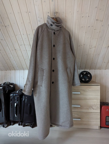 MKI Miyuki Zoku Мужское шерстяное пальто оверсайз (фото #4)