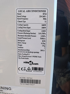 Mobiilne õhukonditsioneer 2600 W (8870 BTU) (2 foto / 4)