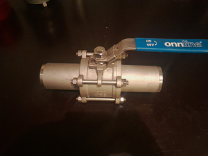 Roostevabast terasest kuulkraan 2 1/2" 1000WOG (1 foto / 3)