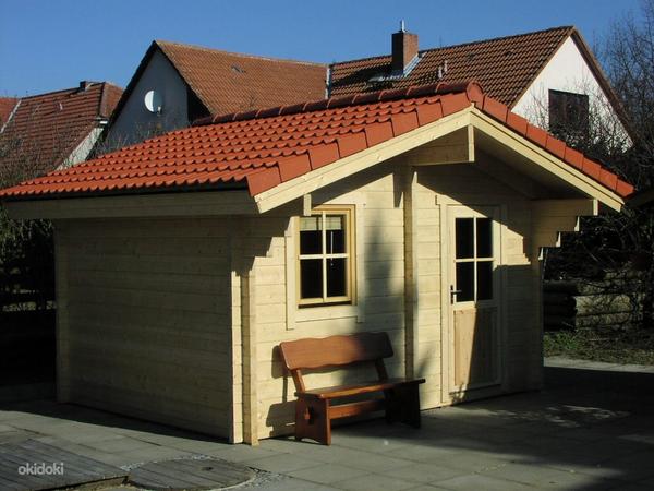 Saun Kalle 300x400, hirsi sauna, log sauna (foto #1)