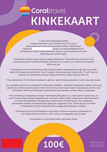 Coraltravel kinkekaart 100€ (1 foto / 1)