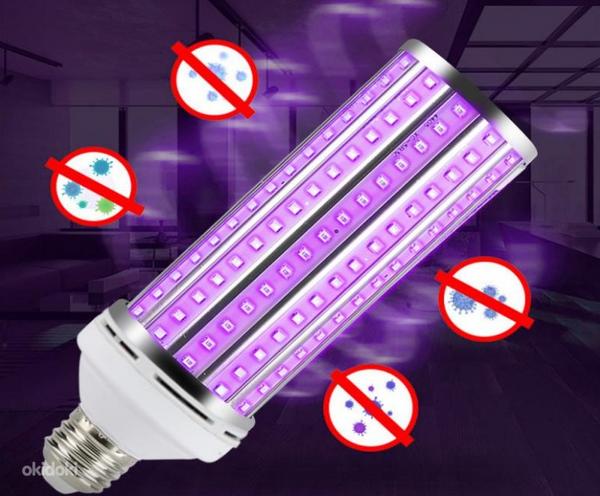 LED E27 bakteritsiidne UV pirn 60W puldiga (foto #2)