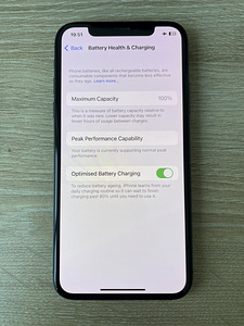 Apple iPhone X 256GB Space Gray Battery 100% (3 foto / 9)