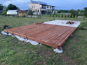 Terrasside, lehtlate, külalistemaja ehitus (5 foto / 10)