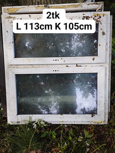 PVC aken L113ck, K 105 saadaval 2tk (1 foto / 1)