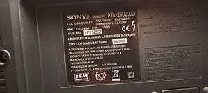 TV / EKRAAN / MONITOR / SONY BRAVIA (5 foto / 5)