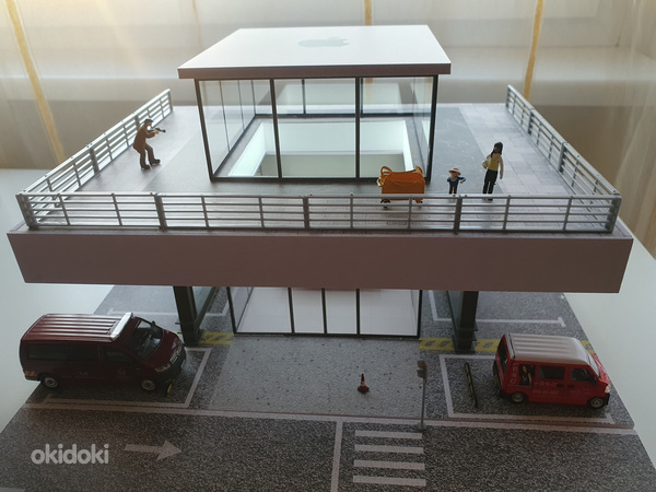 Uus diorama MoreArt 1:64 Apple store valgustusega
