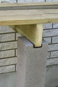 Terrassi tugipostid betoonist 15x15x80 cm (2 foto / 2)