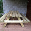 Yugev стол для сада, пикников, древесина пропит., Эстония (фото #2)