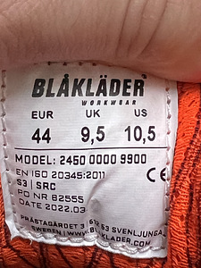 Turvajalatsid Blakläder Elite s44 (2 foto / 5)