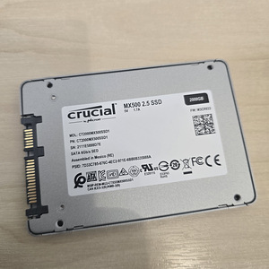 Crucial MX500 2TB, SATA SSD 2.5 дюйма, состояние 100% [Как н (2 фото из 3)