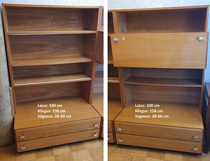 Tasuta - Viisnurk sektsioonmööbel (riiulid, kapid, sahtlid) (1 foto / 3)