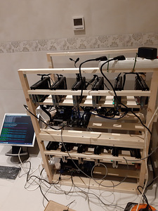 Mайнинг фермы 4шт х 6 карт 8GB 570,580. Всего 24 карты. (2 фото из 5)