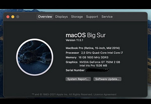 MacBook pro 15 i7 16gb 256gb (2 foto / 6)