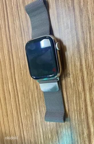 Apple Watch Series 7 (GPS + сотовая связь, 45 мм) — нержавеющая сталь серебристого цвета (фото #1)