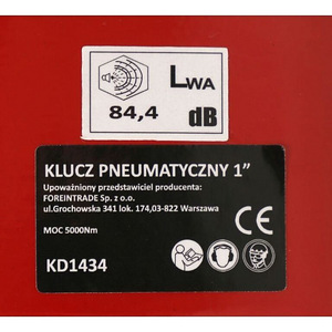 Pneumaatiline kruvikeeraja KD1434 1" 5000Nm (5 foto / 7)