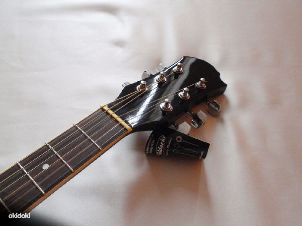 Elektroakustiline kitarr, kott ja rihm, metallkeeltega, uus (foto #4)
