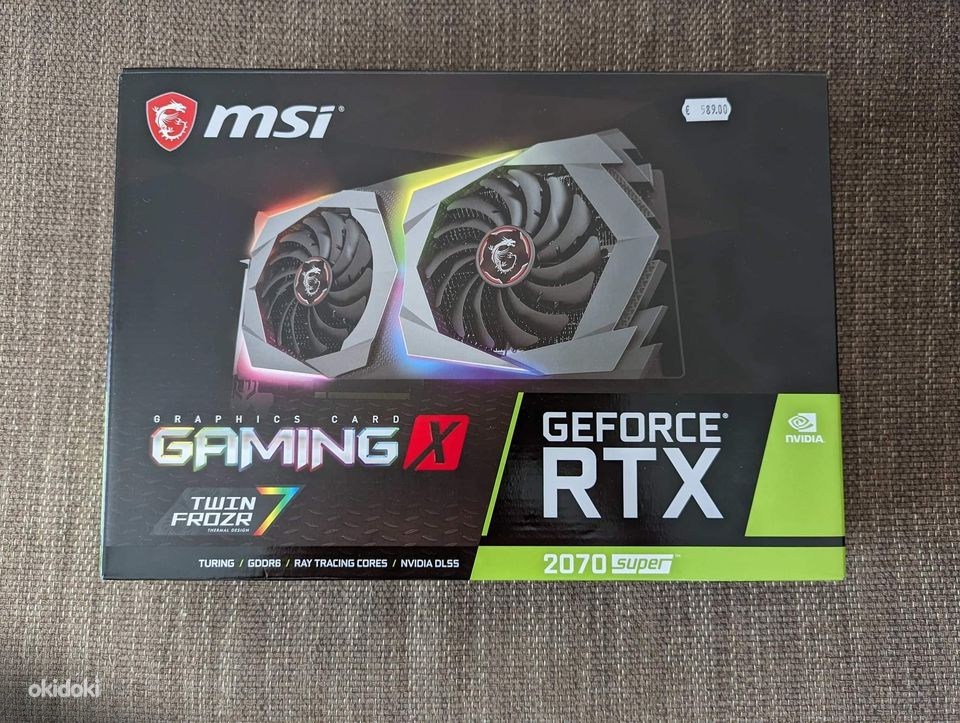 Msi RTX 2070 Super GamingX Twin Frozen 7 - Tallinn - Komponendid ...