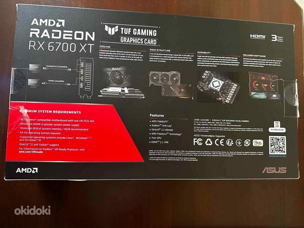 ASUS TUF GAMING RX 6700 XT OC Edition 12GB GDDR6x (foto #2)